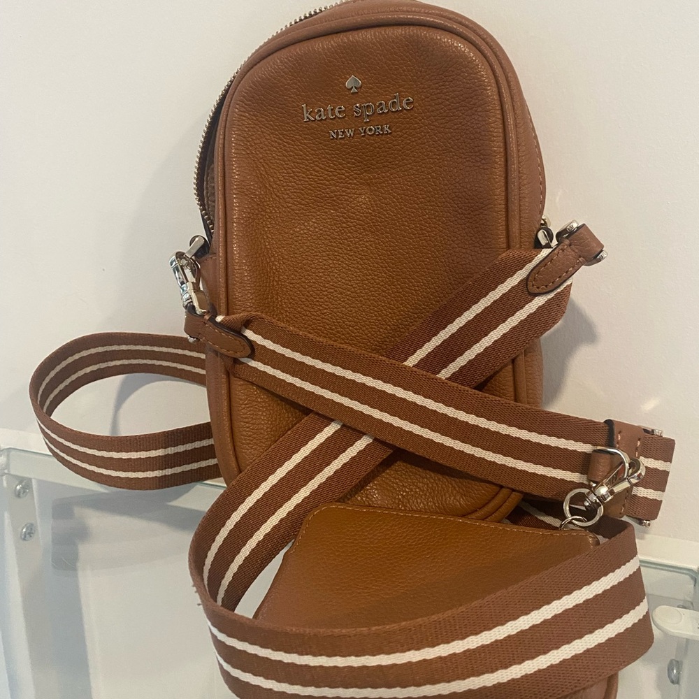 Kate Spade Brown Mini Bag with Detachable Strap
